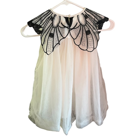Girls butterfly tulle cotton wings dress size 5